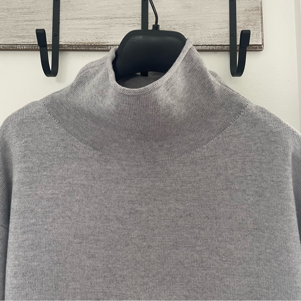 Aritzia Wilfred XXS Light Gray Merino Wool Cyprie Sweater Dress - Picture 7 of 13